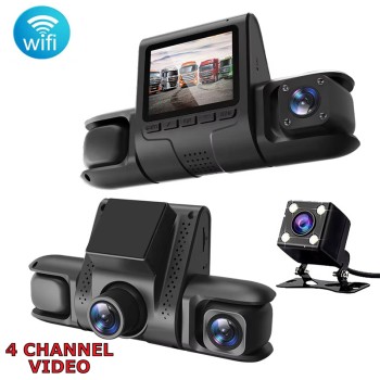 Видеорегистратор с 3 камери + камера за паркиране
