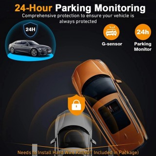 Видеорегистратор с 3 камери + камера за паркиране