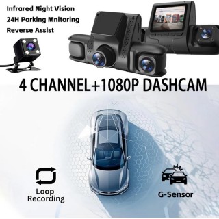 Видеорегистратор с 3 камери + камера за паркиране