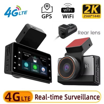 Видеорегистратор камера за кола с дистанционен контрол 4G 2K Dash Cam