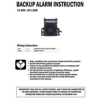 Аларма за заден ход 12 /24V