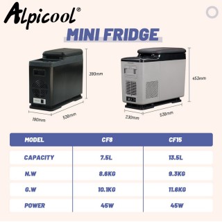 Хладилна кутия с компресор 15л, 12V, 24V, Alpicool CF15