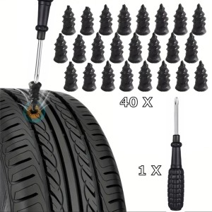 Вулканизиращи винтове за бърз ремонт на гуми 40бр + отвертка