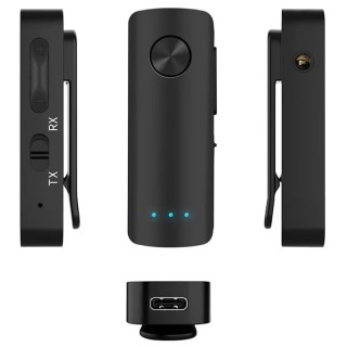 Безжичен Bluetooth 5.3 аудио адаптер (предавател и приемник) с вграден микрофон