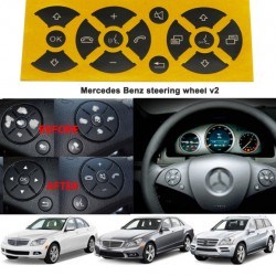 Лепенки за бутоните на волана на Mercedes
