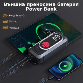 Стартиращо устройство за автомобил с въздушен компресор