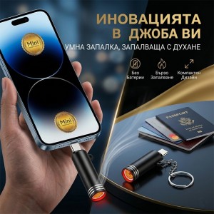 Електронна запалка за цигари за телефон Type-C