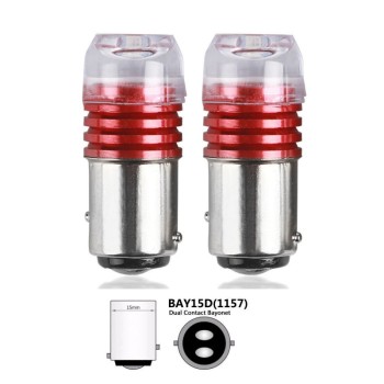 Диодна крушка (LED крушка) 12V, P21/5W, BAY15d, мигаща