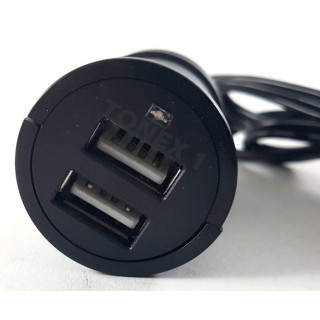 USB зарядно за два телефона с кабел 1м