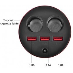 Разклонител за запалка със зарядно 12 / 24V