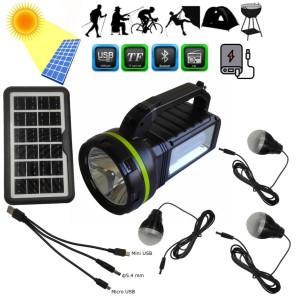 Комплект соларна осветителна система с блутут и MP3 плейър