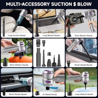 Преносима акумулаторна прахосмукачка 3-в-1