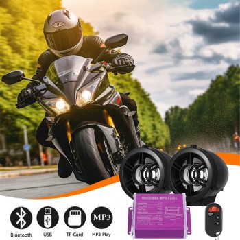 Аудио система за мотоциклет, Bluetooth, mp3, SD card