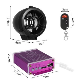 Аудио система за мотоциклет, Bluetooth, mp3, SD card