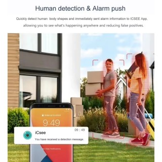 Безжична охранителна Wifi IP камера за видеонаблюдение с 2 камери