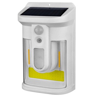 Лед лампа със соларен панел и датчик за движение