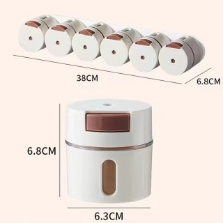 Комплект магнитни бурканчета за подправки 6 броя органайзер за кухня