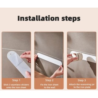 Комплект магнитни бурканчета за подправки 6 броя органайзер за кухня