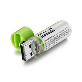 Презареждаема акумулаторна батерия AA с USB