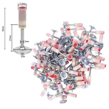 Пирони със заряд 50 броя за пистолет за пирони 27мм