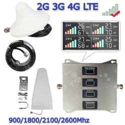 Четири канален усилвател на GSM сигнал 2G, 3G, 4G