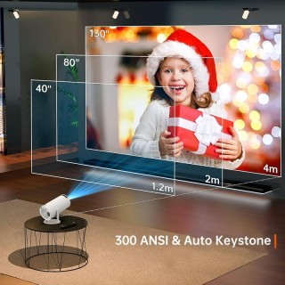 Смарт мини преносим проектор 4K с Android