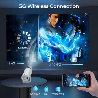 Смарт мини преносим проектор 4K с Android