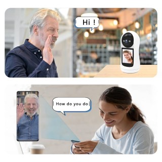 Безжична Wi-Fi камера за видеонаблюдение и видео разговор подвижна
