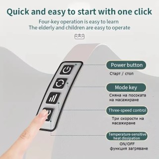 Шиацу масажор за крака, ходила и прасци с нагряваща функция