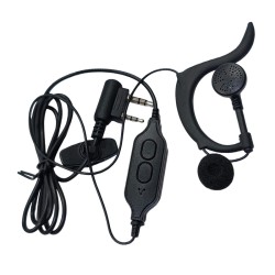 Хендсфри слушалка с функция за предаване на два канала (Dual PTT) за радиостанции Baofeng