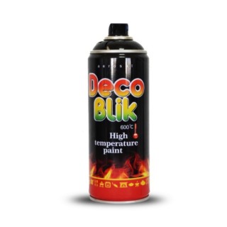 Високотемпературен спрей боя черен 450 мл Deco Blik