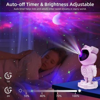 Астронавт нощна лампа за деца звезден проектор