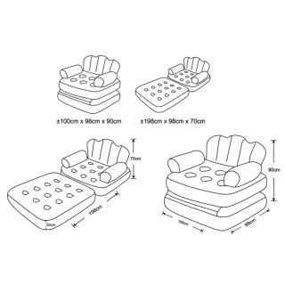 Надуваем фотьойл-легло за релакс