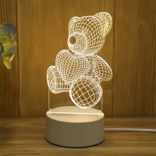 Декоративна 3D LED нощна лампа