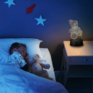 Декоративна 3D RGB LED нощна лампа