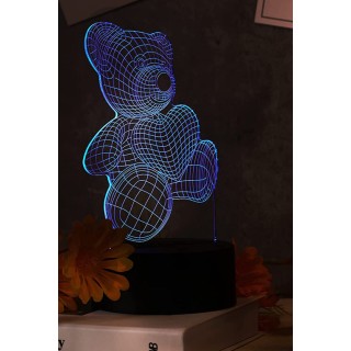 Декоративна 3D RGB LED нощна лампа
