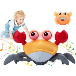 Детска играчка рак с музика и лед светлини