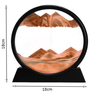 Кръгла стъклена 3D пясъчна картина