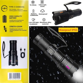 Мощен акумулаторен LED фенер