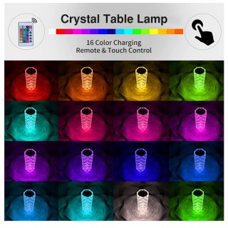 Кристална RGB лампа с дистанционно