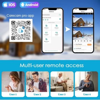 Безжична охранителна Wifi IP камера за видео наблюдение