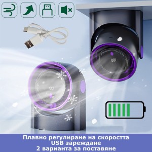 Преносим мощен мини вентилатор