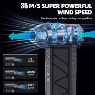 Мини електрическа духалка 130000RPM с лед фенерче
