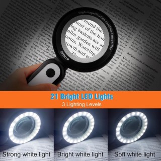 Лупа с LED осветление и сменяеми лещи
