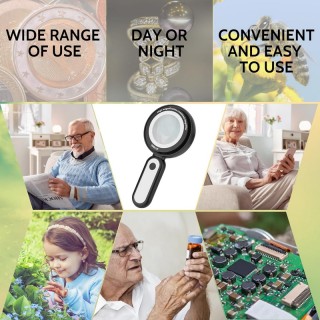 Лупа с LED осветление и сменяеми лещи