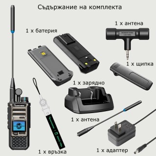 Двубандова аналогова радиостанция Quansheng TK11(8)