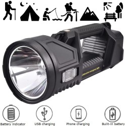 Соларен лед прожектор и къмпинг лампа 2 в 1