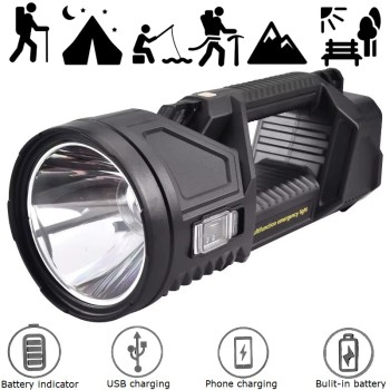 Соларен лед прожектор и къмпинг лампа 2 в 1