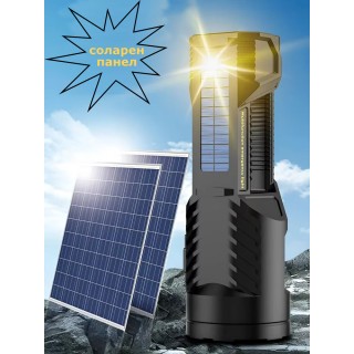 Соларен лед прожектор и къмпинг лампа 2 в 1