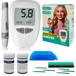 Апарат за измерване на кръвна захар - глюкомер + тест ленти 50 броя